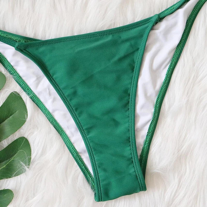 Diamond Chain Halter Bikini Set
