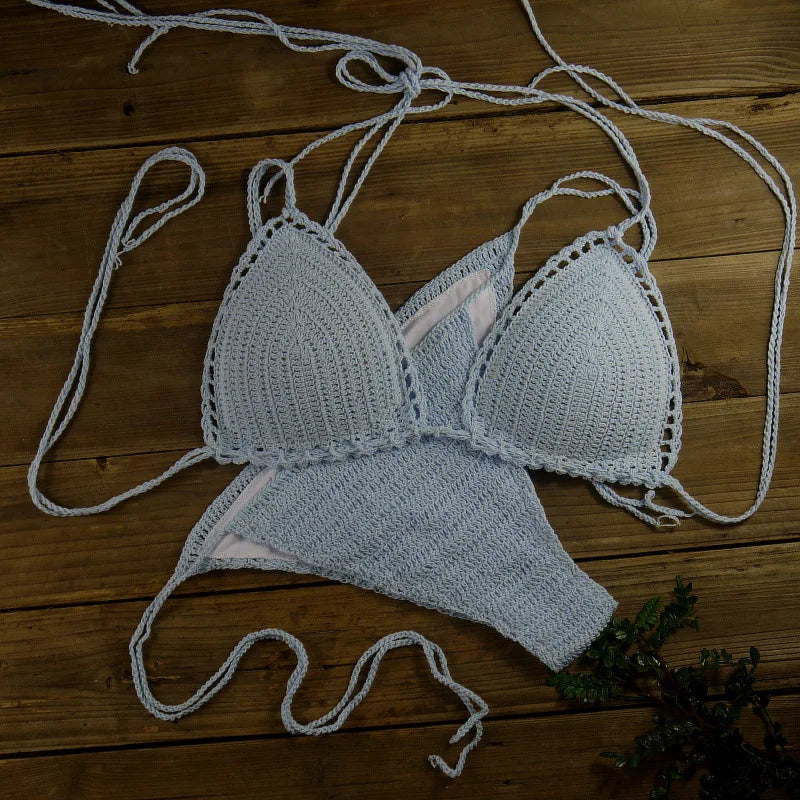 Chic Knitted 2 Piece Bikini Set
