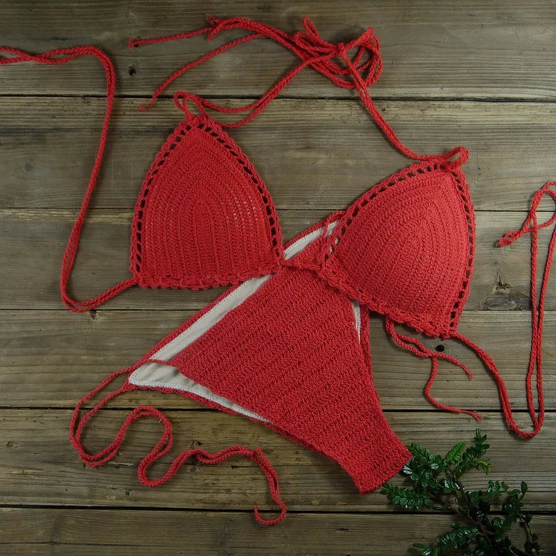 Chic Knitted 2 Piece Bikini Set