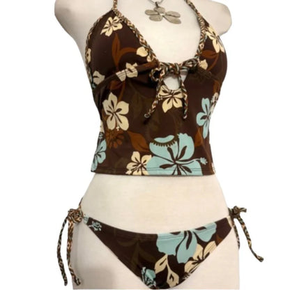 Floral Two Piece Tankini Set
