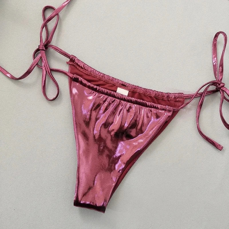 Starfish Buckle Bandeau Bikini Set