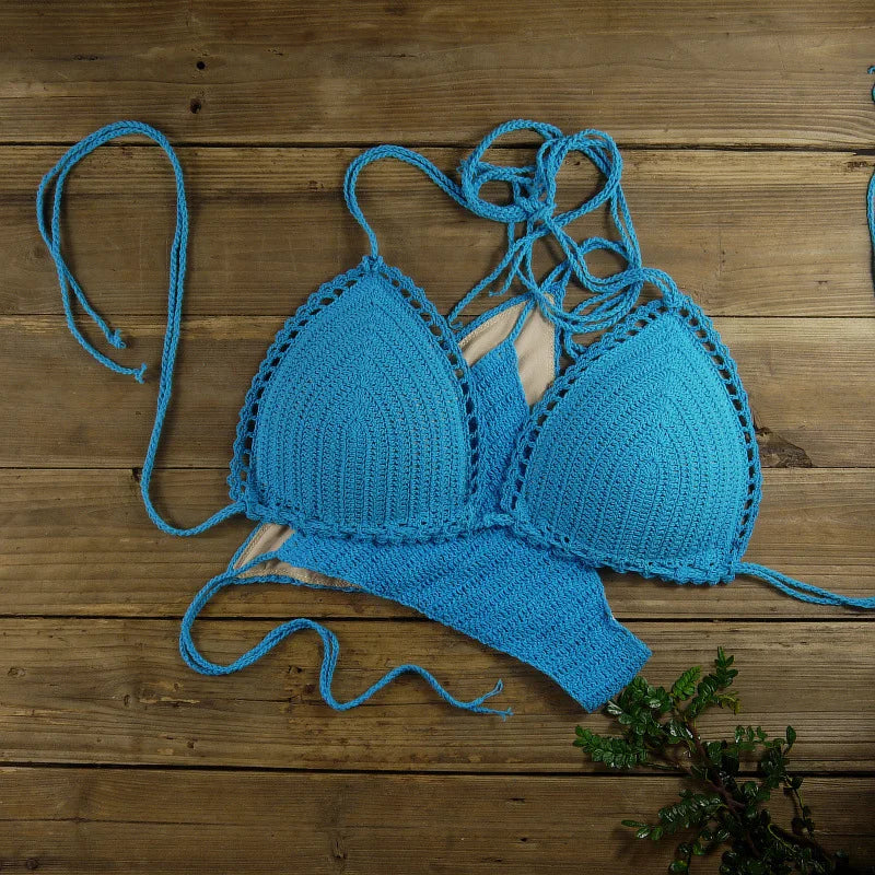 Chic Knitted 2 Piece Bikini Set