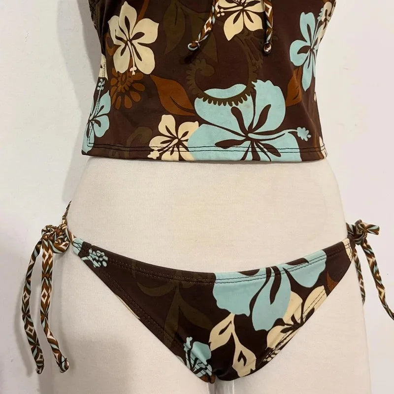 Floral Two Piece Tankini Set