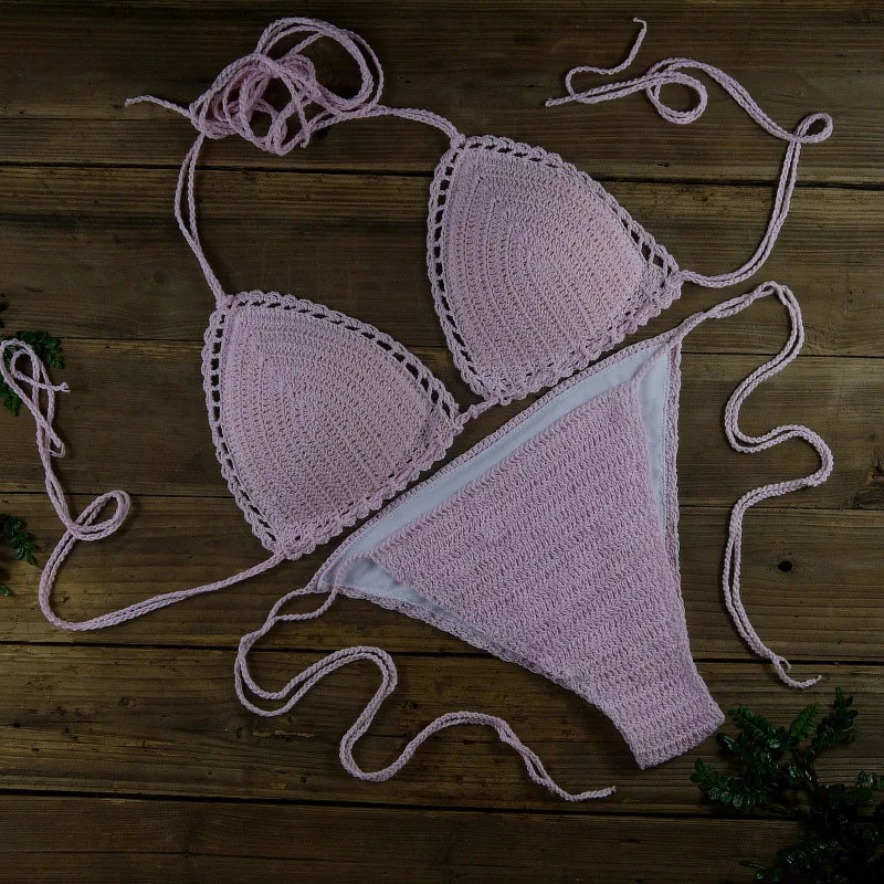 Chic Knitted 2 Piece Bikini Set
