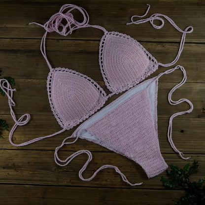 Chic Knitted 2 Piece Bikini Set