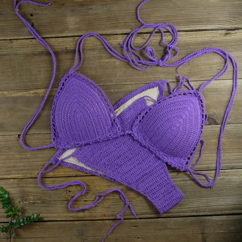 Chic Knitted 2 Piece Bikini Set