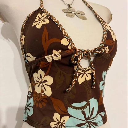 Floral Two Piece Tankini Set