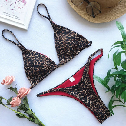 Swimwear Women Leopard Printed Sexy Bikini Set Summer Beachwear 2025 New Swimsuit Two-pieces Thong Bathing Suit Beach Biquinis - AliExpress 200000345
