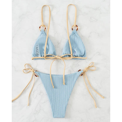Triangle High-Cut Push Up Bikini