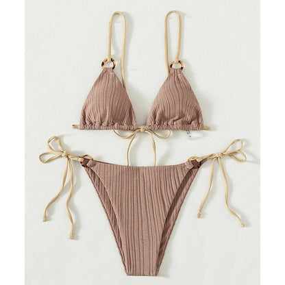 Triangle High-Cut Push Up Bikini