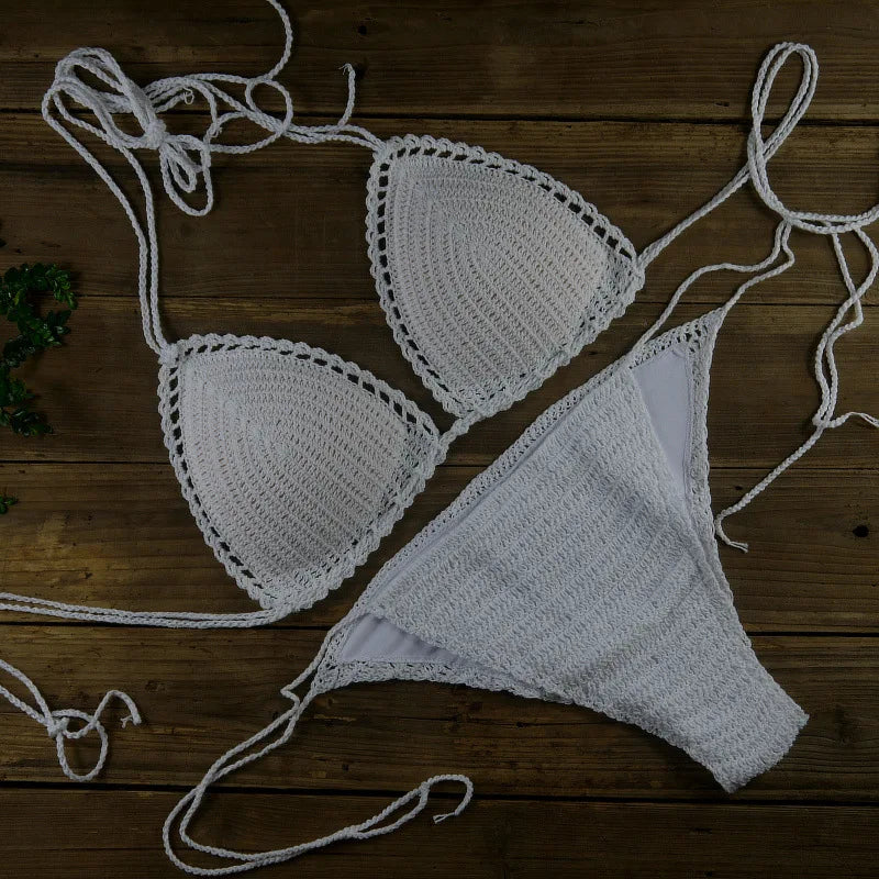 Chic Knitted 2 Piece Bikini Set