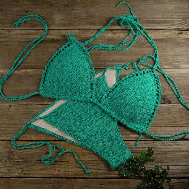 Chic Knitted 2 Piece Bikini Set