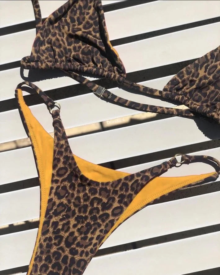 Swimwear Women Leopard Printed Sexy Bikini Set Summer Beachwear 2025 New Swimsuit Two-pieces Thong Bathing Suit Beach Biquinis - AliExpress 200000345