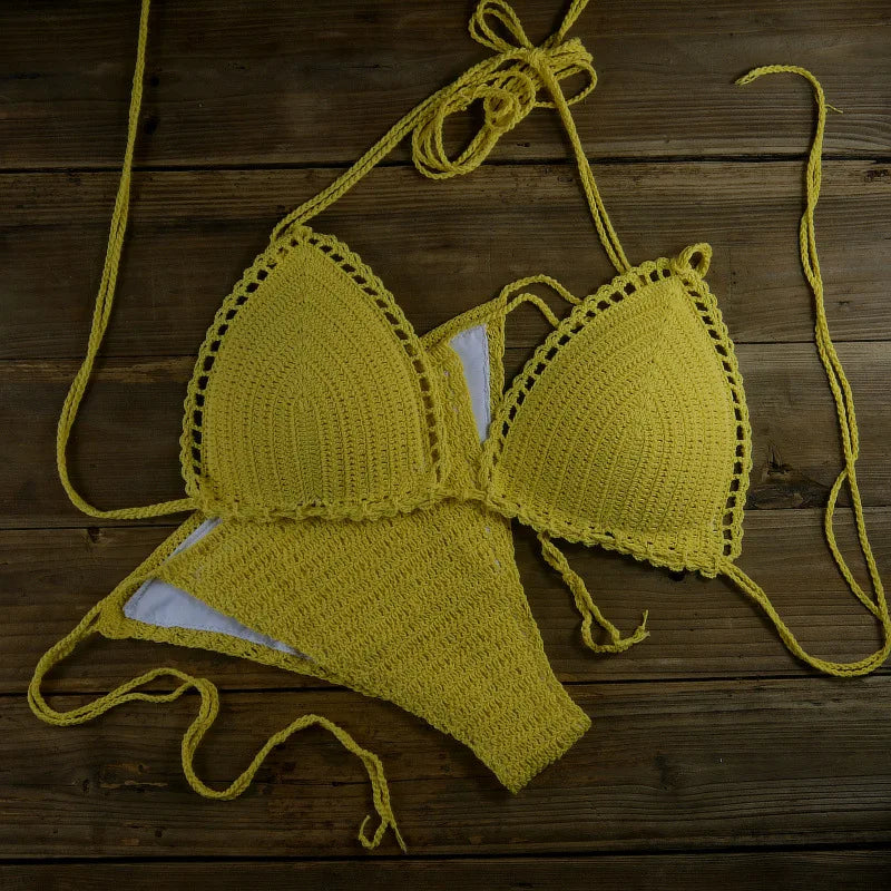 Chic Knitted 2 Piece Bikini Set