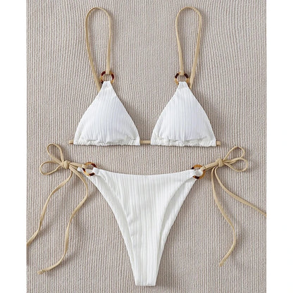 Triangle High-Cut Push Up Bikini