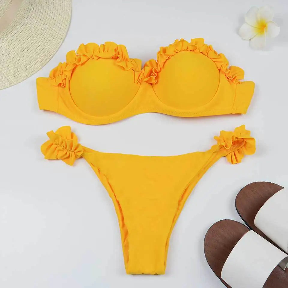 Ruffle Micro Bikini Set