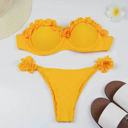 Ruffle Micro Bikini Set