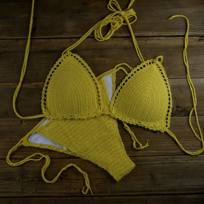 Chic Knitted 2 Piece Bikini Set