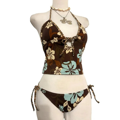 Floral Two Piece Tankini Set