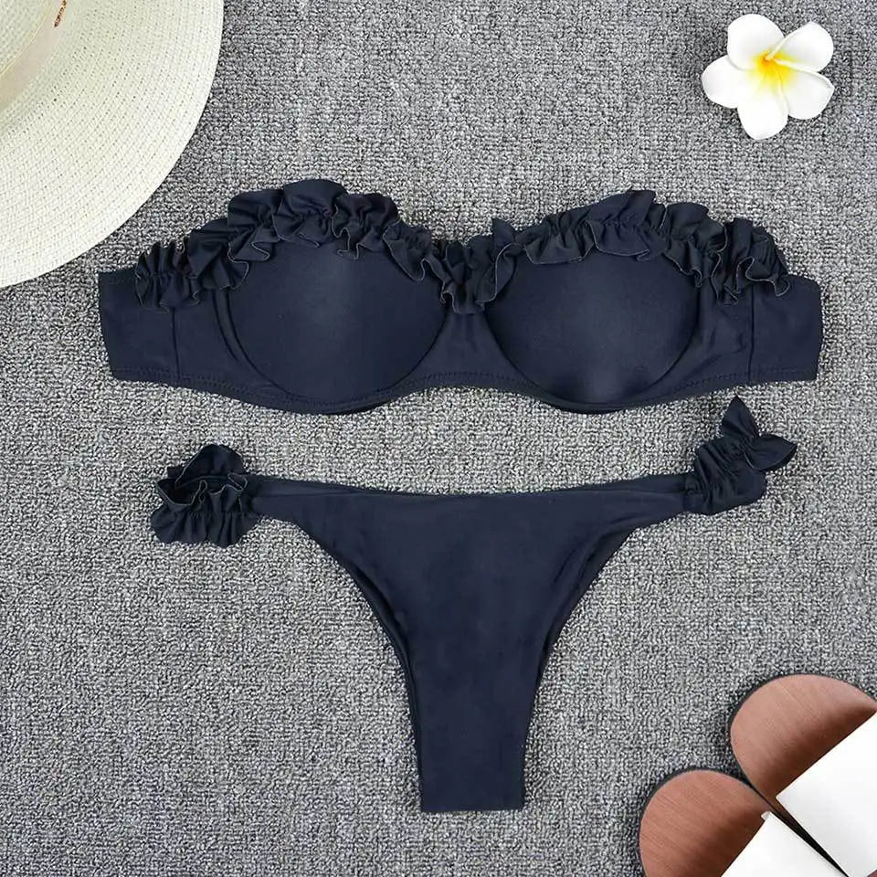 Ruffle Micro Bikini Set